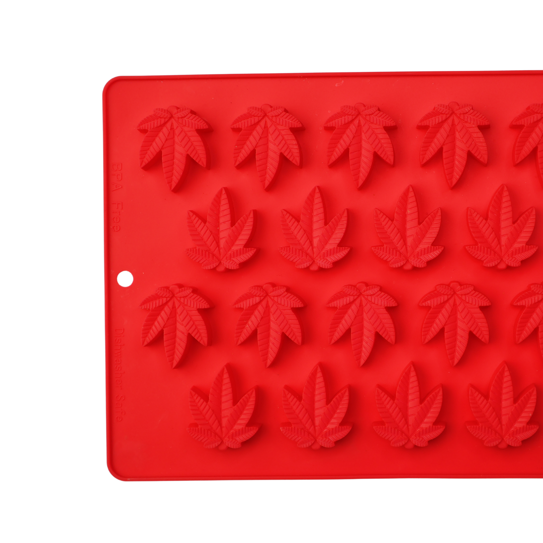 2pc Marijuana Leaf Silicone Candy Molds 40/pcs
